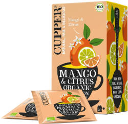 Cupper Mango & Citrus bio gyümölcstea (20 filter)