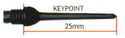 Harrows Varf darts Harrows soft 2BA, Keypoint 30 buc, negru 25mm (EA337K)