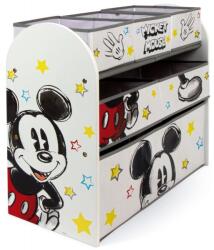 Mickey Mouse Játéktároló Polc - 6 Vászondobozos Szervező