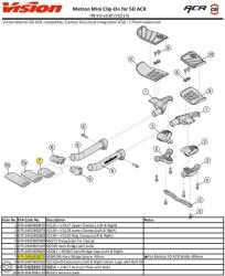 Vision Wheel Vision távtartó TT MINI Clip-On 5D ACR-hez (hosszabbított távtartó) 40 mm MW459A (40 mm - MW459A)