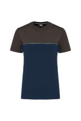 Designed To Work Uniszex póló Designed To Work WK304 Eco-Friendly Short Sleeve Two-Tone T-Shirt -M, Navy/Dark Grey