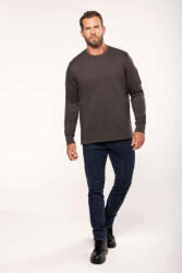 Designed To Work Uniszex pulóver Designed To Work WK4001 Set-In Sleeve Sweatshirt -M, Dark Grey