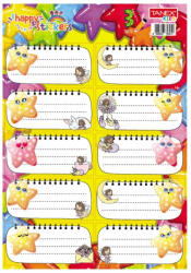 TANEX Etichete scolare Tanex TWTLS822, 30 buc. /set, Motiv stars (TWTLS822)