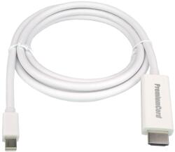 PremiumCord Cablu mini DisplayPort mini DP - HDMI, 1080p60Hz, M/M, 1m, alb (KPORTADMK01-01)