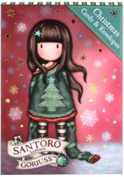 Santoro gorjuss Коледни картички Santoro Gorjuss Merry and Bright - Cosy, 8 броя (1195GJ01)