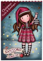 Santoro gorjuss Коледни картички Santoro Gorjuss Merry and Bright - Tis The Season, 8 броя (1195GJ02)