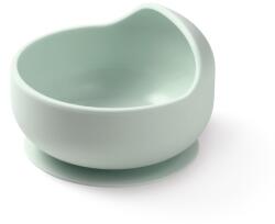 BabyOno BabyOno, Casti din silicon cu ventuza, menta verde Set pentru masa bebelusi