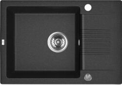 Kuchinox Chiuveta granit Kuchinox Celia SRC 713T, 65x44 cm, negru, ventil automat Chiuveta