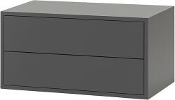 Leziter Boxie 2 fiókos fali szekrény 40x80x37 cm antracit (LBX40802FAN) - homelux