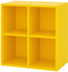 Leziter Boxie nyitott fali szekrény 80x80x37 cm sárga (LBX8080NYSA) - homelux