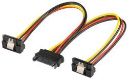 Goobay Cablu Alimentare SATA mama - 2 x Sata 90°, Goobay (CABLE-PW-SATA-2XSATA90)