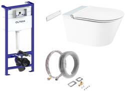 Oltens Készlet bidéfunkciós WC Oltens SmartFrisk 42038000, beépíthető keret Oltens Triberg 50001000, 59019000 (58310000)