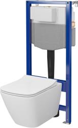 Cersanit City Square wc-keret tálal és ülőkével S701-890 (S701890)