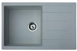 Metalac Atos Plus Metalac Xgranit Gránit Mosogatótálca - Extra mély, Csepegtetőtálcás, Grafit (377922) - watermarkt