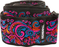 Dunlop JH28 Hendrix Blacklight Love Drops Pink Curea de chitară (JH28)