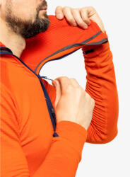 Mountain Equipment Férfi túra pulóver Eclipse Hooded Zip T kék|narancssárga