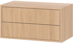 Leziter Boxie 2 fiókos fali szekrény 40x80x37 cm sonoma tölgy (LBX40802FST) - geminiduo