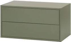 Leziter Boxie 2 fiókos fali szekrény 40x80x37 cm zöld (LBX40802FZ) - geminiduo