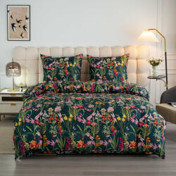  Mikroszálas ágynemű MYSTIC GARDEN sötétzöld Ágyneműhuzat mérete: 2 db 70 x 90 cm | 200 x 220 cm