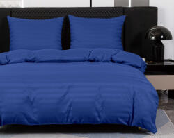  Szállodai mikroszálas ágyneműhuzat JASMINE sötétkék - 2 cm csíkos Ágyneműhuzat mérete: 70 x 90 cm | 140 x 200 cm