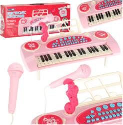 Inlea4Fun Interaktív játék zongora mikorfonnal Inlea4Fun ELECTRONIC KEYBOARD - Rózsaszín (IA-KX3041_1)