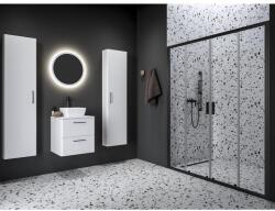 RAVAK Blix II NBLDP4 140 zuhanyajtó fekete+transparent 0YMM0300Z1 (0YMM0300Z1)