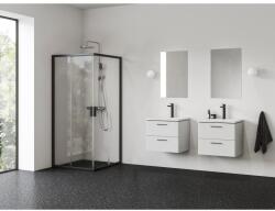 RAVAK Blix II NBLRV2 90x90 zuhanykabin fekete+transparent 1LM70300Z1 (1LM70300Z1)