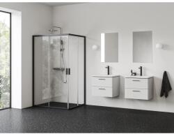 RAVAK Blix II NBLRV2K 90 zuhanykabin fekete+transparent 1XM70300Z1 (1XM70300Z1)