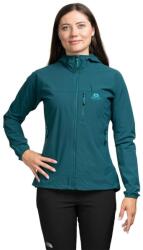Mountain Equipment Női túrakabát softshell Echo Hooded Women zöld