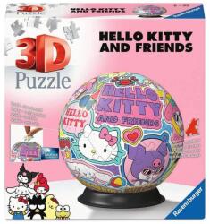 Ravensburger 11630 - Hello Kitty és barátai - 72 db-os 3D gömb puzzle (11630)