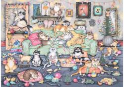 Ravensburger 12001244 - Crazy Cats - Karácsony - 1000 db-os puzzle (12001244)