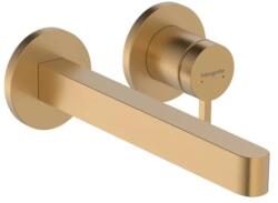 Hansgrohe Finoris Egykaros mosdócsaptelep falsík alatti szereléshez, 22, 8 cm-es kifolyóval szálcsiszolt bronz 76050140 (76050140)