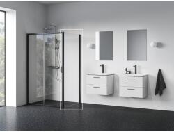 RAVAK Blix II NBLPS 100 fix oldalfal fekete+transparent 9BMA0300Z1 (9BMA0300Z1)