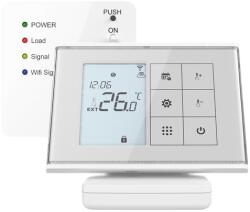 WENTOREX Control CW-4 RF WiFi programozható vezeték nélküli szobatermosztát fűtéshez (3A) (HY010RF-WiFI) - e-futesbolt