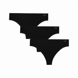 Under Armour Pure Stretch No Show Thong - Solid 3Pk női alsó XS / fekete