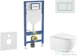 Geberit Duofix falra szerelhető WC szett, Kielle Gaia WC soft close ülőkével, Geberit Sigma 30 fényes/matt fehér nyomólappal SANI11CA3142B (SANI11CA3142B)