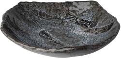 Made in Japan Farfurie pentru cină SHIRANAMI 26 x 23 cm, oval, negru, ceramică, MIJ (MIJC1128)