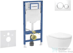 Geberit Duofix falra szerelhető WC szett, Kielle Oudee Vortex WC soft close ülőkével, Geberit Sigma 20 fehér/króm nyomólappal SANI11CA3174B (SANI11CA3174B)