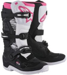Alpinestars Ghete moto Alpinestars Stella Tech 3 pentru femei, negru-alb-roz (AIM133-14)