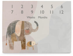 CEBA BABY Milestone fotószőnyeg (92x72) Basic Elephant Family