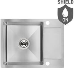 Laveo Marmara, 1 rekeszes rozsdamentes mosogató 570x440x200 mm, szálcsiszolt acél, LAV-SAM_013T (LAV-SAM_013T)