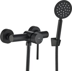 Kuchinox Noia, fali zuhanycsaptelep kézi zuhanyszettel, matt fekete, LAV-BNK_741D (LAV-BNK_741D)