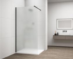 Erga Paris, Beépíthető zuhanykabin 60x200 cm, 8 mm-es matt üveg, fekete profil, ERG-V02-PARIS-060x200-FR-BK (ERG-V02-PARIS-060X200-FR-BK)