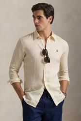 Ralph Lauren len ing Long Sleeve Sport Shirt galléros, bézs, regular, 710966294 - bézs XL