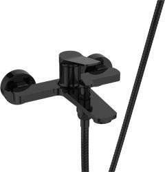 INVENA Alonia, kádcsaptelep kézi zuhanyszettel, fényes fekete, INV-BW-70-004-V (INV-BW-70-004-V)