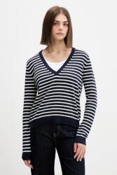 Tommy Hilfiger pamut pulóver könnyű, sötétkék, DW0DW19888 - sötétkék S
