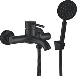 Kuchinox Noia, fali kádcsaptelep kézi zuhanyszettel, matt fekete, LAV-BNK_711D (LAV-BNK_711D)