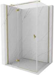 Mexen Mexen, Mexen Mist HT összecsukható zuhanykabin bal oldali 70 x 85 cm, átlátszó, arany - 8A5T-070-085-50-00-L (8A5T-070-085-50-00-L)