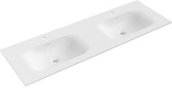 Mexen Vela, süllyesztett dupla mosogató 141 x 46, 5 cm, matt fehér, 25231401D (25231401D)