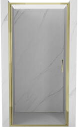 Mexen Exo, 90 cm-es nyíló zuhanyajtó, átlátszó üveg, arany, 817-090-000-50-00 (817-090-000-50-00)